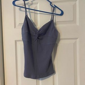 Tank top with a twist in the middle